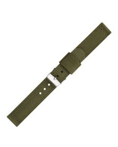Green Two Piece 18mm Nylon Watch Strap