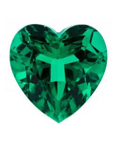  Lab Grown Emerald Heart Shape