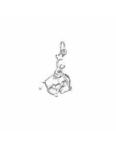 Silver Rodeo Cowboy Charm