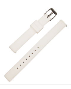 12mm White Plain Silicone Watch Band with Quick Release Pins