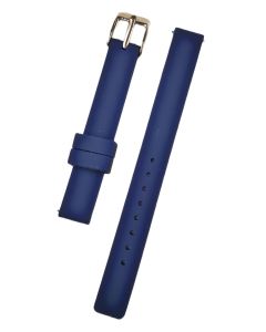 12mm Navy Blue Plain Silicone Watch Band with Quick Release Pins