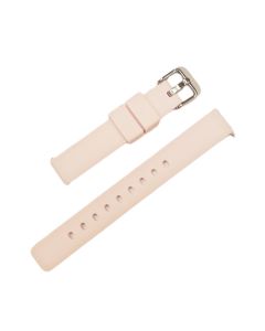 16mm Light Pink Plain Silicone Watch Band with Quick Release Pins