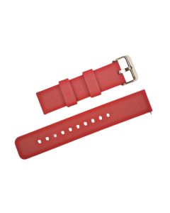 22mm Burgundy Plain Silicone Watch Band with Quick Release Pins
