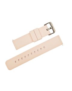 22mm Light Pink Plain Silicone Watch Band with Quick Release Pins