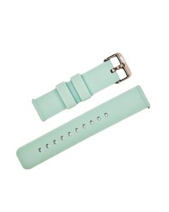 22mm Light Blue Plain Silicone Watch Band with Quick Release Pins