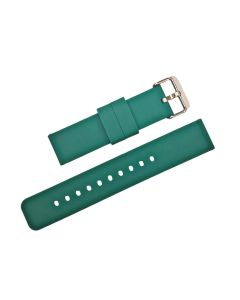 20mm Green Plain Silicone Watch Band with Quick Release Pins