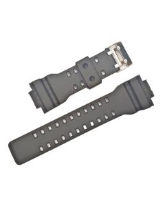 16mm Black Matte Modern Style TPU Silicone Watch Band
