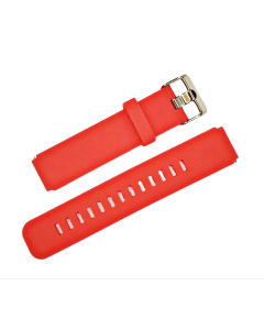 30mm Red Plain Silicone Watch Band with Quick Release Pins