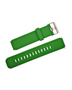 30mm Green Plain Silicone Watch Band with Quick Release Pins