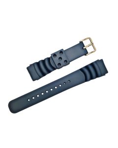 20X23mm Navy Blue Wave Style TPU Silicone Watch Band