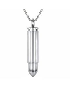 Stainless Steel 3D Bullet Pendant