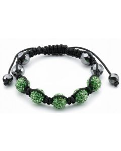 Lime Green Crystal Bead Bracelet
