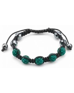 Green Crystal Bead Bracelet