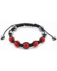 Red Crystal Bead Bracelet