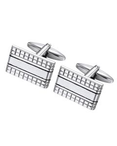 Rectangle antiqued cuff links