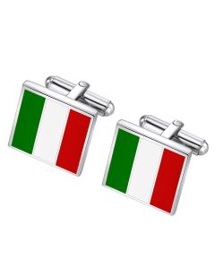 Italy flag cuff links