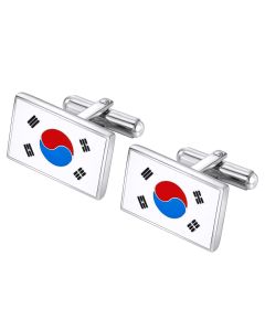 Korea flag cuff links