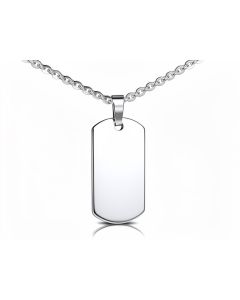 Stainless Steel Glossy Dog Tag