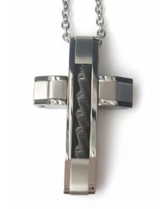 Stainless Steel Modern Style Cross Pendant