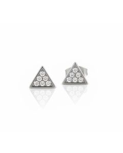 Triangle C.Z. Titanium Studs