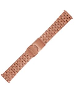 Rose Metal 18-22mm Tire Style Buckle Watch Strap