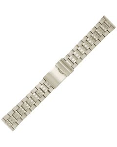 Stainless Steel 22mm Lentil Bean Long Style Buckle Watch Strap