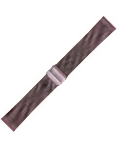 Purple Metal 20mm Mesh Buckle Watch Strap