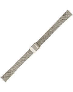 Stainless Steel 12mm Mesh Buckle Watch Strap