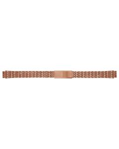 Rose Metal 10mm Curved Lined Style Buckle Watch Strap