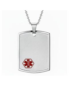 Titanium Short Medical Dog Tag