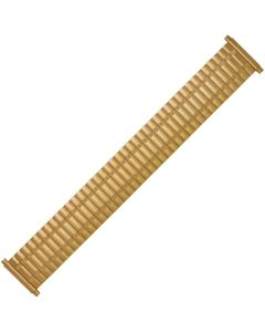 Yellow Metal 20-23mm Bamboo Raft Style Expansion Watch Strap