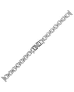 Stainless Steel 12mm Cuban Curb Chain Style Watch Strap