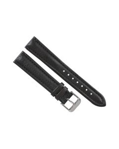 18mm Brown Thick Padded Scratched Style Leather Watch Band