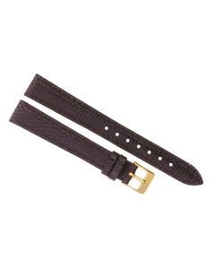14mm Long Brown Genuine Lizard Leather Watch Band