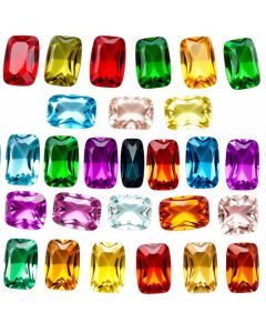 Colored Long Cushion Cubic Zirconia Stones