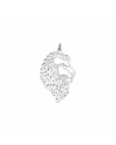 Silver Lion's Head Pendant