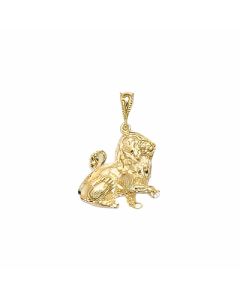 10K Yellow Gold Lion Charm