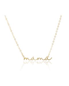 10K Yellow Gold "mama" Name Necklace