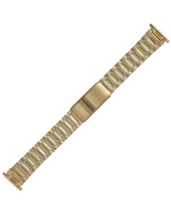 Yellow Metal 16-22mm Pillow Style Buckle Metal Watch Strap