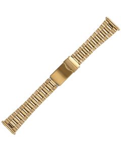 Yellow Metal 18-22mm Rolex Style Buckle Metal Watch Strap