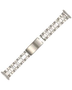 Stainless Steel 18-22mm Mirrored Rolex Style Buckle Watch Strap