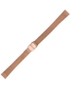 Rose Metal 12mm Mesh Buckle Watch Strap