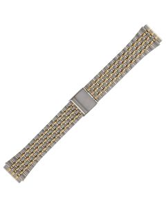 Two Tone 18mm Wire Style Buckle Watch Strap