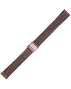 Purple Metal 18mm Mesh Buckle Watch Strap