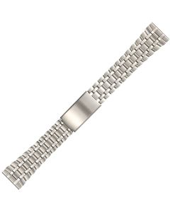 Stainless Steel 20mm Train Track Style Buckle Watch Strap