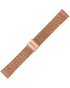 Rose Metal 20mm Mesh Buckle Watch Strap