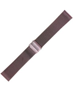 Purple Metal 22mm Mesh Buckle Watch Strap