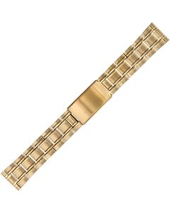 Yellow Metal 20mm Bridge Style Buckle Watch Strap