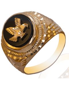 10K Yellow Eagle Ring MJ10206