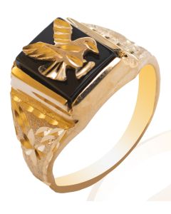 10K Yellow Eagle Ring MJ10336
